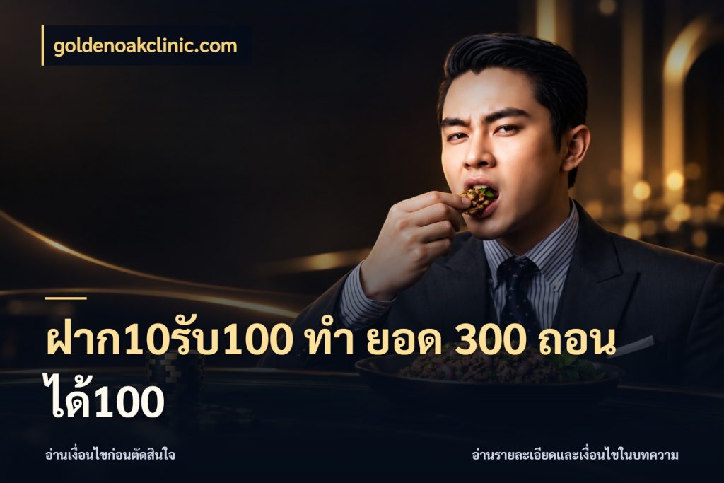 ฝาก10รับ100 ทํา ยอด 300 ถอนได้100 โปรยอดรับที่สายเกมสนใจ กับ goldenoakclinic.com