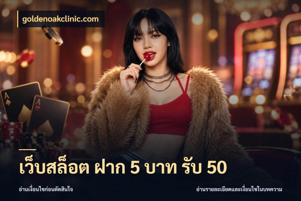 เว็บสล็อต ฝาก 5 บาท รับ 50 goldenoakclinic.com เปิดมุมโปรให้เข้ากับเกมแนวโปรด