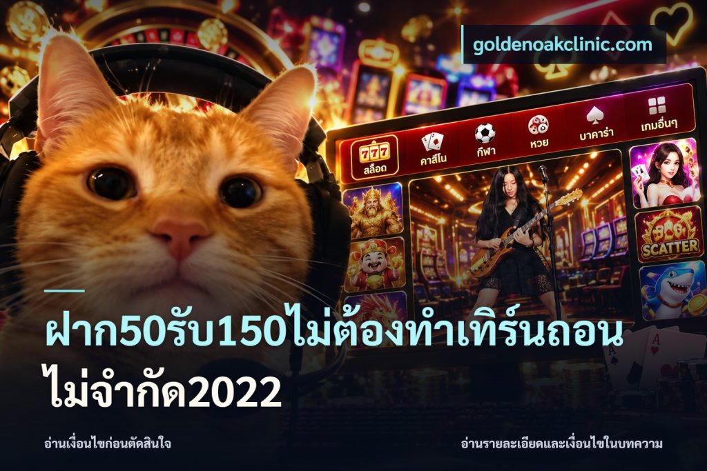 ฝาก50รับ150ไม่ต้องทําเทิร์นถอนไม่จํากัด2022