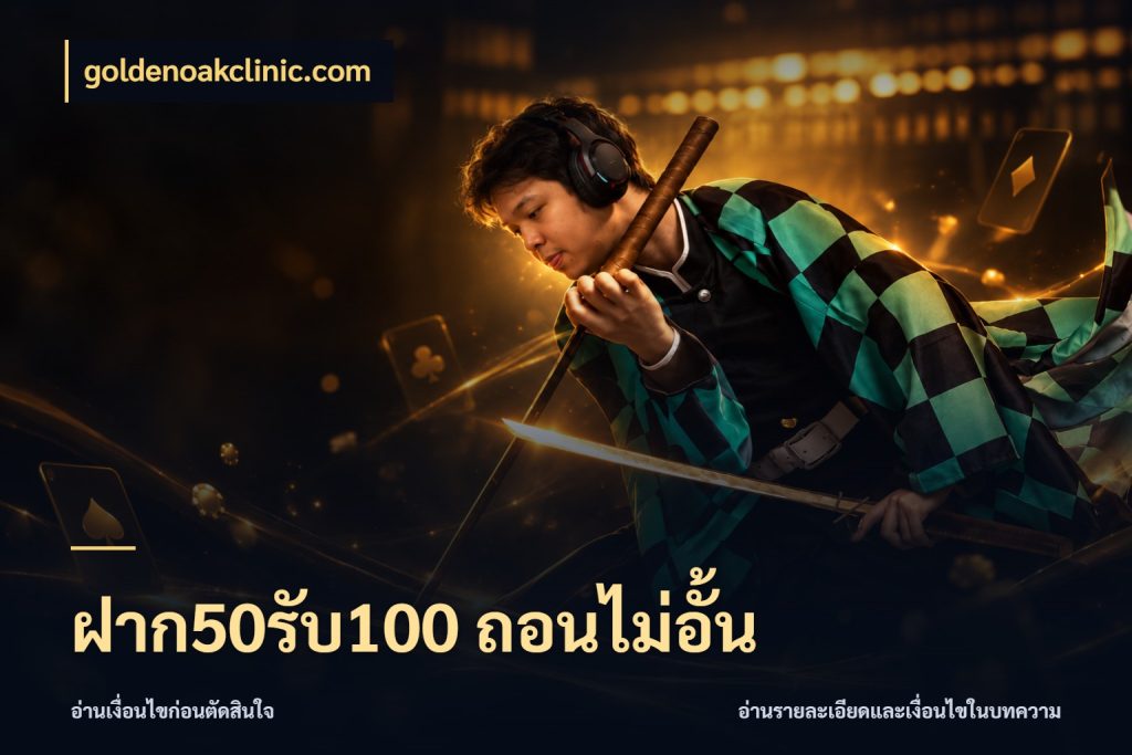 ฝาก50รับ100 ถอนไม่อั้น จับประเด็นยอดรับก่อนเลือกความสนุก กับ goldenoakclinic.com