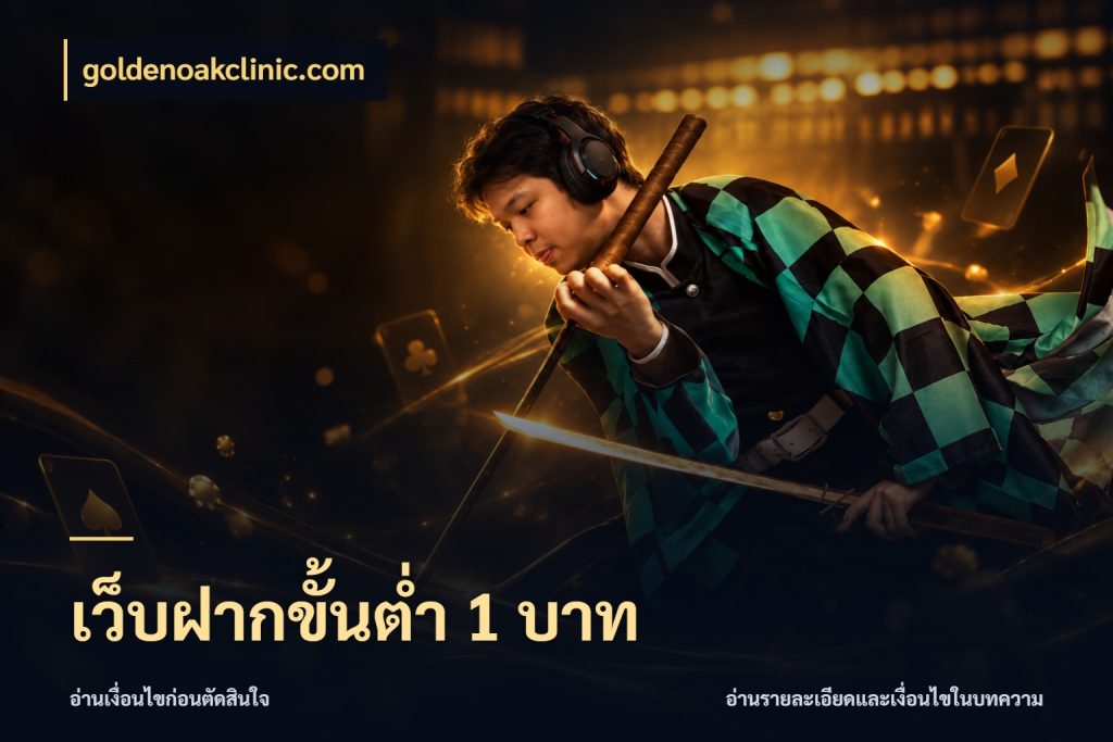 เว็บฝากขั้นต่ำ 1 บาท goldenoakclinic.com เงินตั้งต้นกับความสนุกที่คุณกำหนด