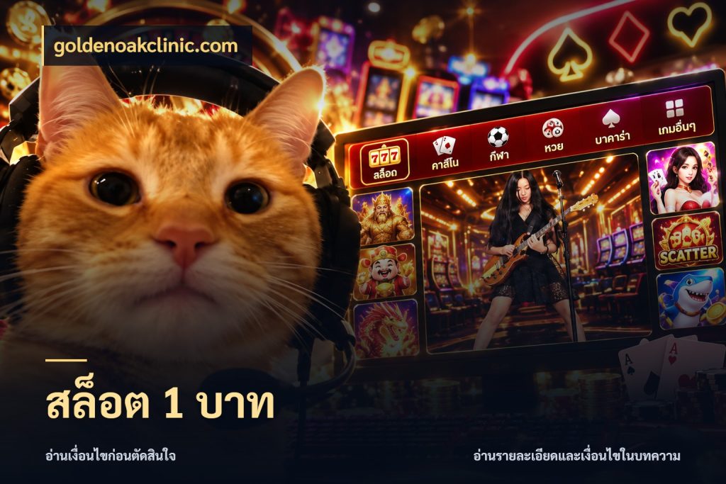 สล็อต 1 บาท จำนวนเริ่มต้นกับรายละเอียดที่สายเกมสนใจ ในมุม goldenoakclinic.com
